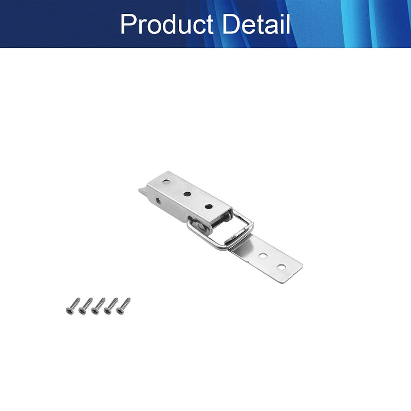 Juvielich 74mm Knob Hasp Locks Twist Keyed Hasp Lock Stainless Steel Safety Hasp Latches Keyed for Small Doors Cabinets File Drawer Lock Freezer Door Lock Silver 2PCS