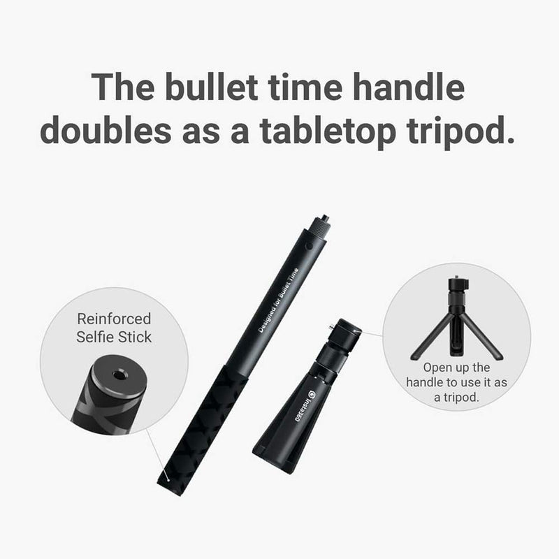 Insta360 Bullet Time Bundle Selfie Stick Handle(Folded Tripod) Compatible with Insta360 ONE X2/ ONE R/ONE X/ONE