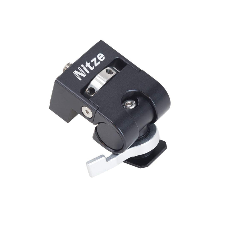 Nitze Monitor Holder Mount ELF Series Low Profile QR Cold Shoe to 1/4”-20 Screw with Locating Pins - N54-G1