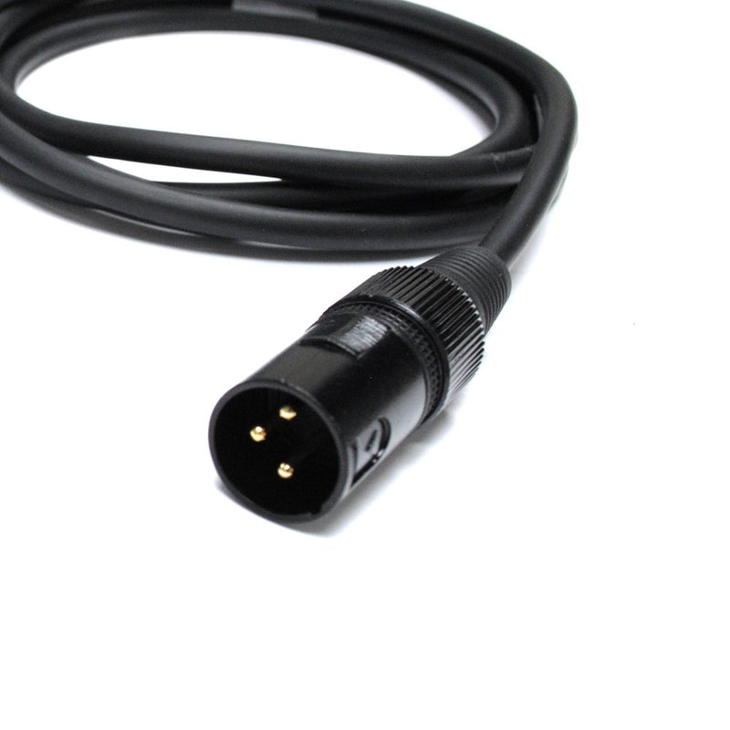 [AUSTRALIA] - Audio2000's C14001P2 1 Ft 1/4" TRS Right Angle to XLR Male Cable (2 Pack) 1 Ft 2 Pack 