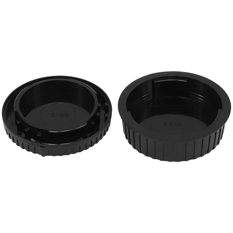 Haoge Camera Body Cap and Rear Lens Cap Cover Kit for Nikon F Mount Camera Lens Such as D4S D5 D6 D40X D600 D610 D750 D800 D800E D810 D810A D850 D3300 D3400 D3500 D5300 D5500 D5600 D7100 D7200 D7500 for Nikon F Mount 02