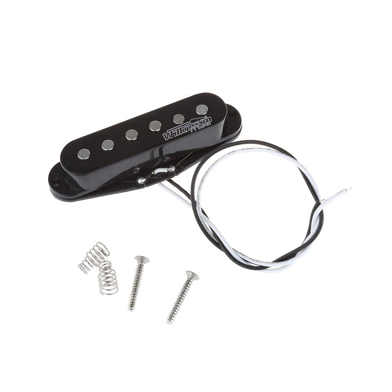 Wilkinson LOW GAUSS Vintage Tone Ceramic Single Coil Pickups Set for Strat Style Guitar, Black Set Black