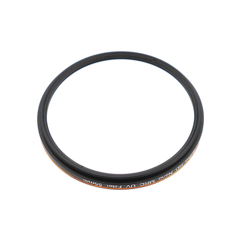 JONGSUN 55mm UV Filter, S-Pro HD Nano MRC16 Camera Ultraviolet Protection Filter, 16 Layers Multicoated, Schott B270, Ultra-Slim, Lens Cloth Kit