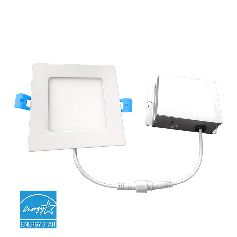 Euri Lighting DLC4SQ-2050e Ultra-Slim Downlight, 4 Inch Square, Cool White