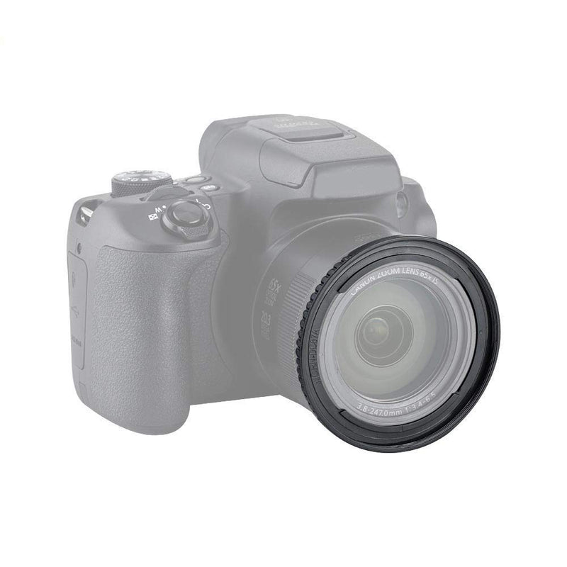 JJC Lens Filter Adapter Ring for Canon PowerShot SX530 HS,SX540 HS,SX520 HS,SX70 HS,SX60 HS,SX50 HS,SX40 IS,SX30 IS,SX20 IS,SX10 IS,SX1 IS Cameras, Replaces Canon FA-DC67A RN-DC67A