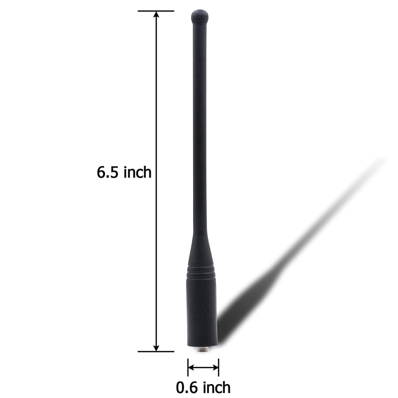UHF Antenna Compatible for Motorola RDU4100 RDU4160D RDU2080D RDU2020 RDV2020 RDV5100 CP110 Radio RAN4031 403-470 Mhz 6.5 Inch（2 Pack）
