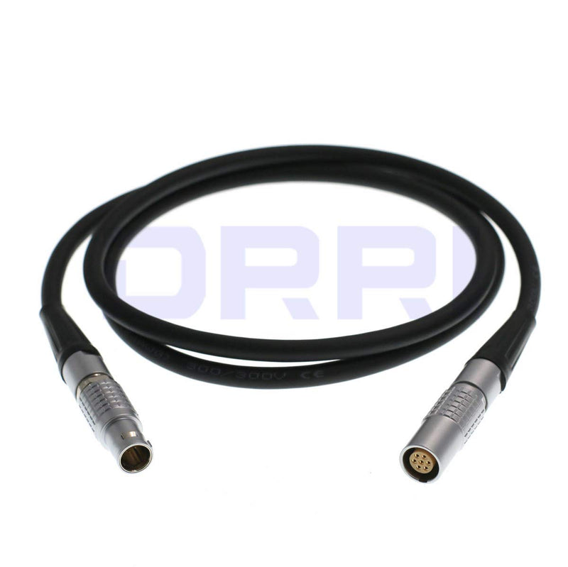 DRRI High Flex 1B PHG 7pin Female to FGG 7pin Male Microphone Extension Cable for Norsonic Equipment 3M