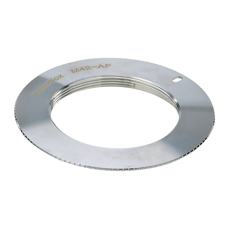 Fotodiox Pro Lens Mount Adapter - M42 Type 1 (42mm x1 Screw Mount) Lens to Sony Alpha A-Mount (and Minolta AF) Mount SLR Camera Body, Diox Chrome (M42-SnyA-Pro-V1)
