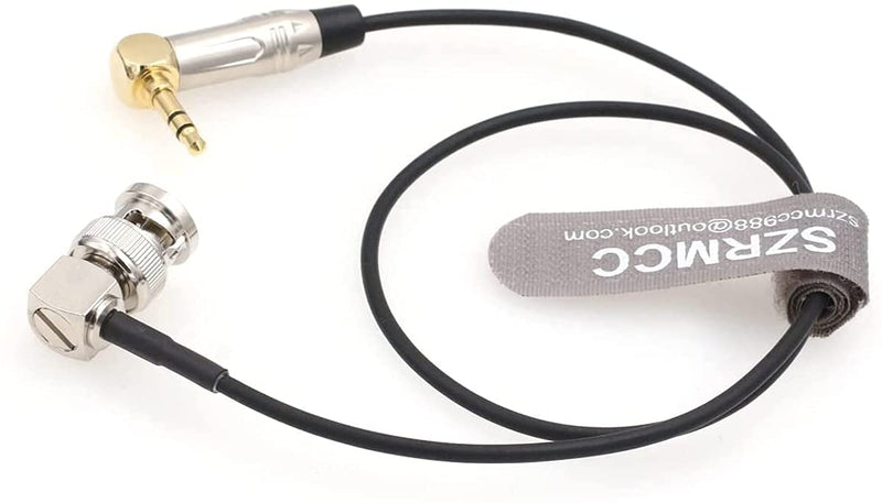 [AUSTRALIA] - SZRMCC Tentacle Sync Right Angle 3.5mm TRS to BNC Timecode Cable for ARRI Camera C300 C500 F55 PDW-700 (50cm) 50cm 
