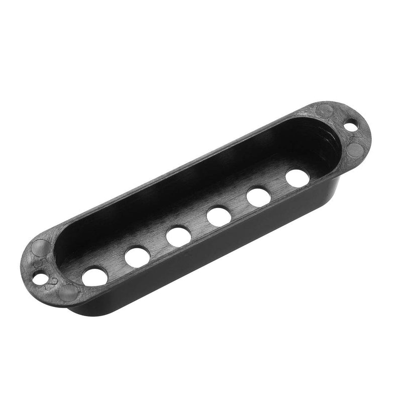 sourcing map Plastic Single Coil Pickup Cover for Stratocaster Squier Guitar Parts, Black - 52mm 3Pcs