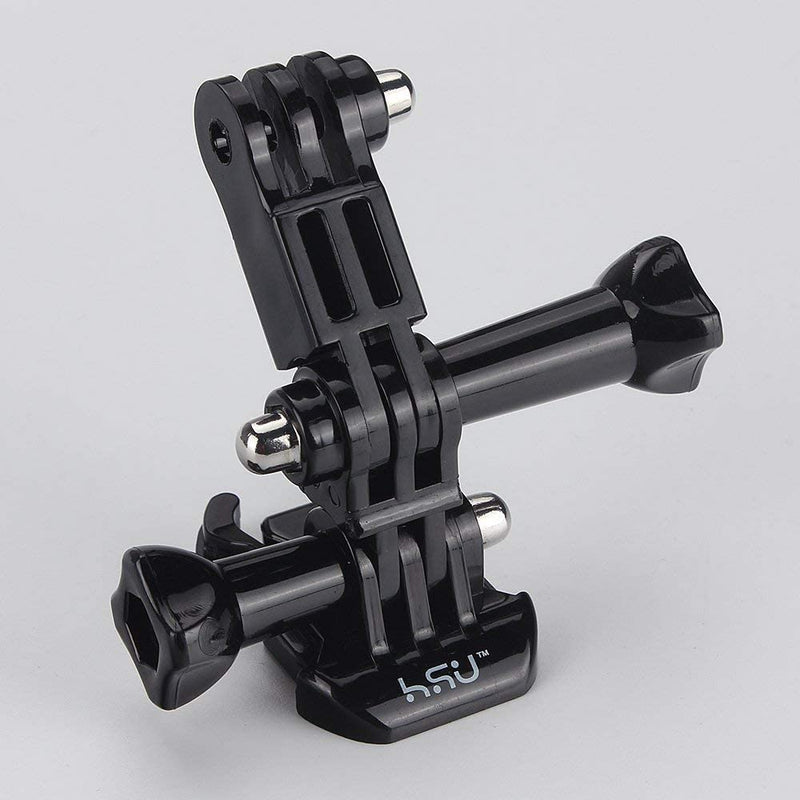 HSU Adjust Arm Straight Joints Mount, Long and Short Same Direction Straight Joints Mount for GoPro Hero 10 9 8 7 6 5 4 3 3+ 2 1, AKASO Campark and Other Action Cameras