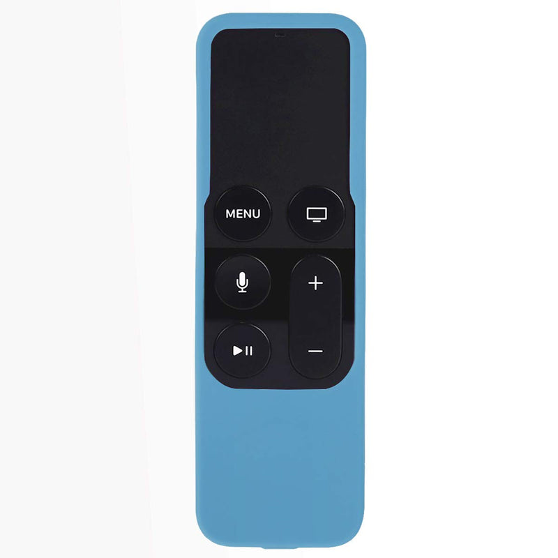 HONONJO Remote Case for Apple TV 4th Generation, Light Weight Anti Slip Shock Proof Silicone Remote Cover Case for Apple TV 4th Gen Siri Remote Controller(Blue) Blue