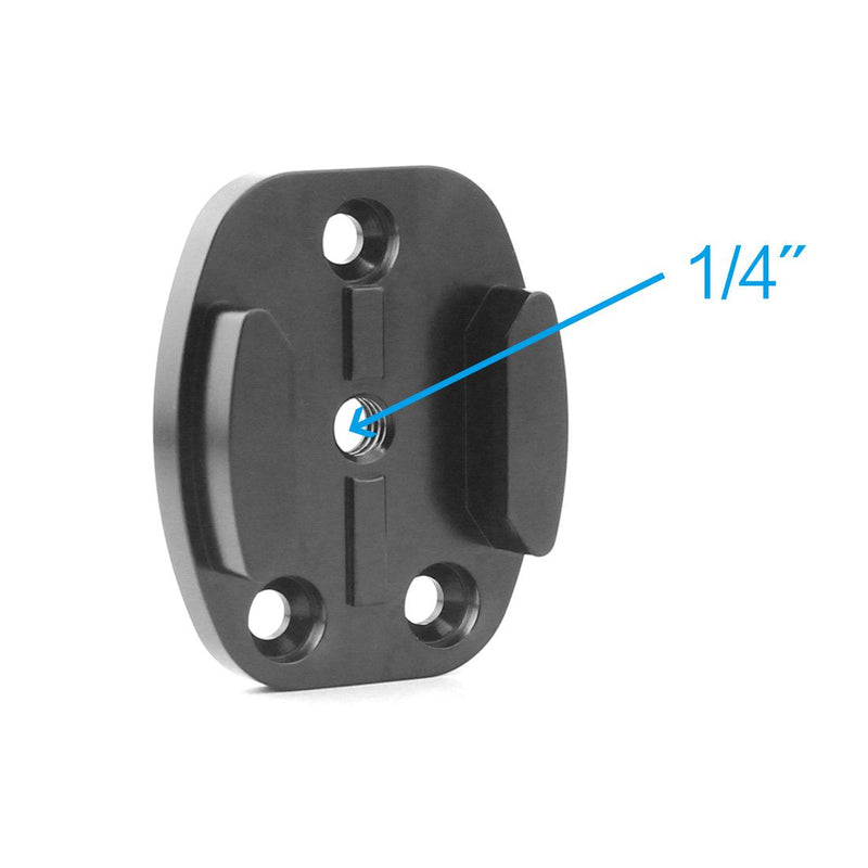 [AUSTRALIA] - FEICHAO Aluminum CNC Quick Release Tripod Mount with 1/4 Adapter Buckle Base Interface Compatible for Hero 8 7 6 5 4 3 and Other Sports Camera (Mount Board + 1/4 Adapter) Mount Board + 1/4 Adapter 