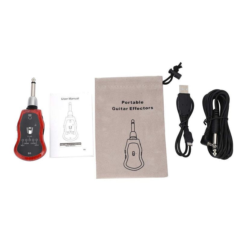 IGKE USB Charging Bluetooth Guitar Effector, Portable Guitar Effector, for Electric Guitar Bass for Electric Guitar Guitar Amplifier Accessory