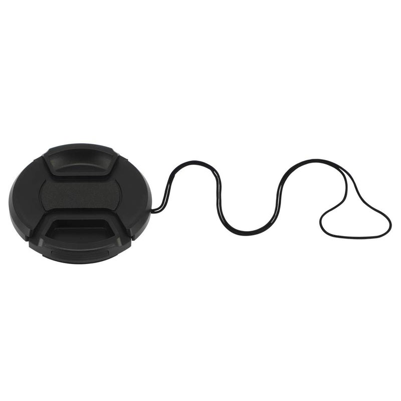 Haoge 58mm Center Pinch Snap On Front Lens Cap Cover with Cap Keeper for Canon Nikon Sony Fujifilm Sigma Tamron and Other 58mm Filter Thread Lens
