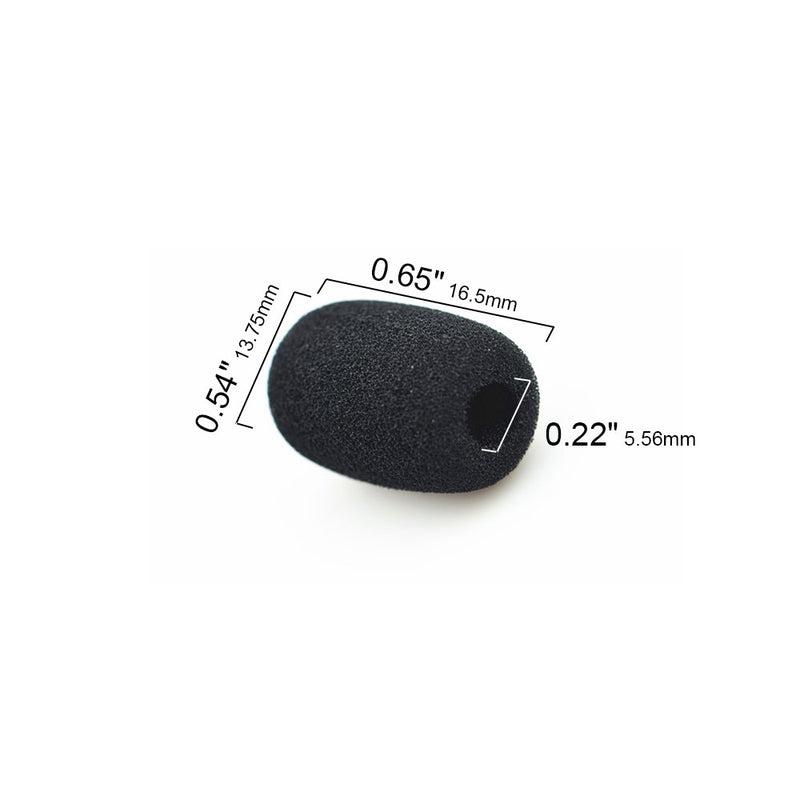 Morfone 10 Pack Lavalier Microphone Windscreen Foam Cover Headset Lapel Mic Mini Windscreen Cover