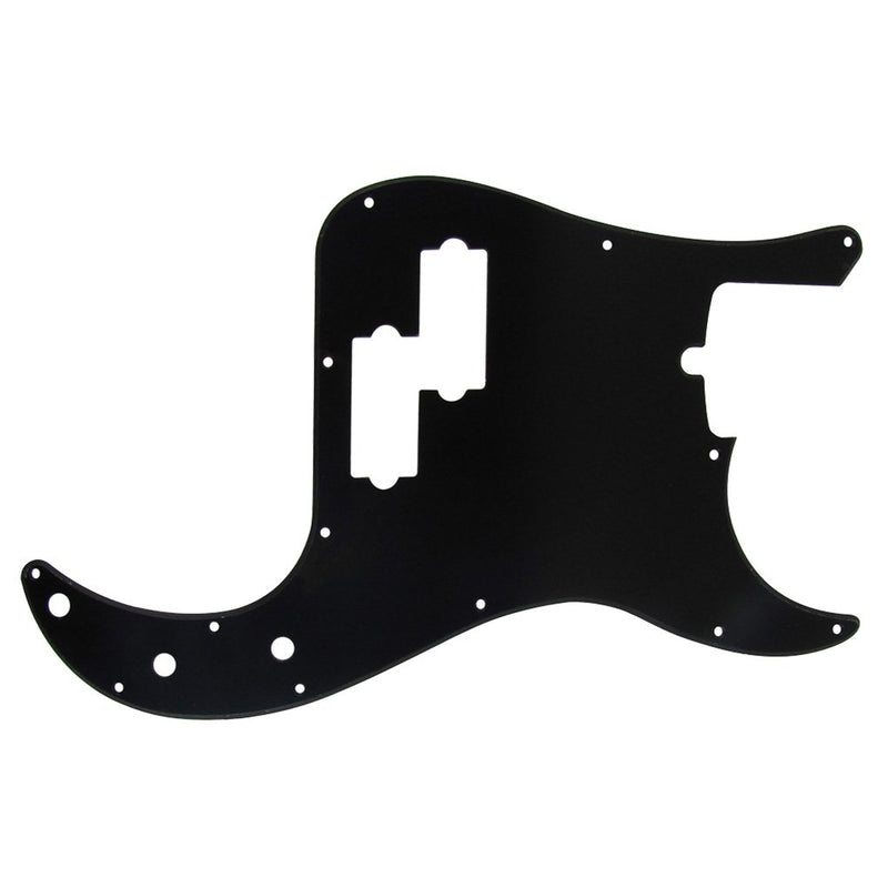 IKN 1Ply Black 13 Hole P Bass Pickguard Scratch Plate Pick Guard for 4 String American/Mexican Standard Precision Bass Part