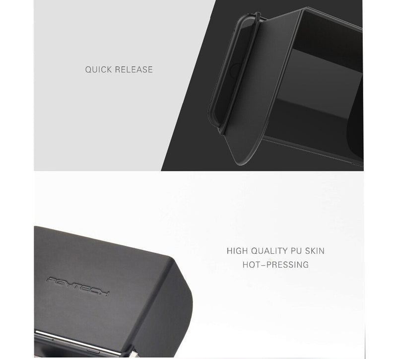 Hooshion Remote Controller Phone Monitor Sun hood Sunshade Cover Hood Smartphone Tablet iPad Sun Shade for DJI MAVIC PRO Mavic Air Inspire/PHANTOM 3 4 M600 OSMO Accessories (< 111mm, Black) < 111mm