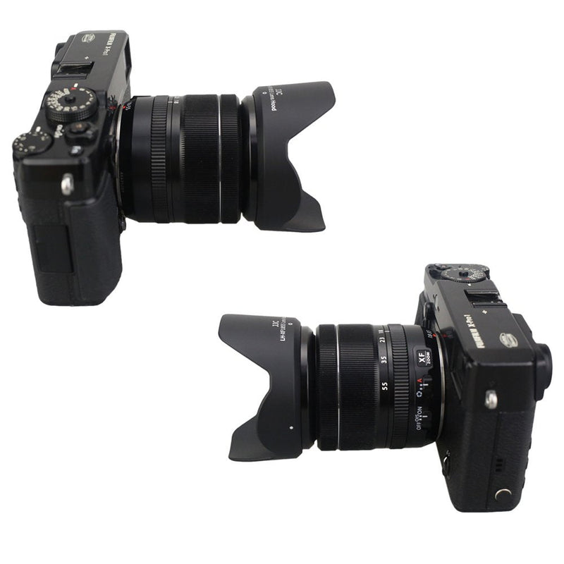 JJC Bayonet Dedicated Lens Hood for Fuji Fujifilm Fujinon XF 18-55mm F2.8-4 R LM OIS Lens and Fujinon XF 14mm F2.8 R Lens For Fuji XF 18-55mm & XF 14mm Lens