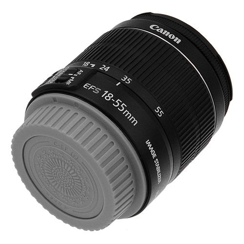 Fotodiox Designer (Gray) Lens Rear Cap Compatible with Canon EOS EF and EF-S Lenses Gray