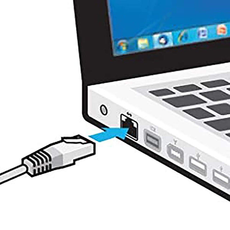 SatelliteSale RJ45 Cat-5e Network Ethernet UTP 4 Path Internet Cable 100 MHz 1000 Mbps Universal Wire Gray Cord 10 feet