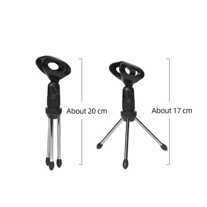 [AUSTRALIA] - Depusheng Microphone Mic Stand Tripod Bracket Portable Zinc Alloy Desktop Table Adjustable Holder 