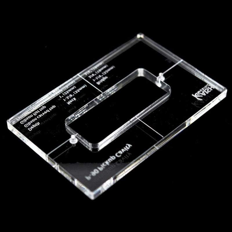 KAISH Acrylic Pickup Routing Template Pickup Templates for P-90 Pickup Body Rout