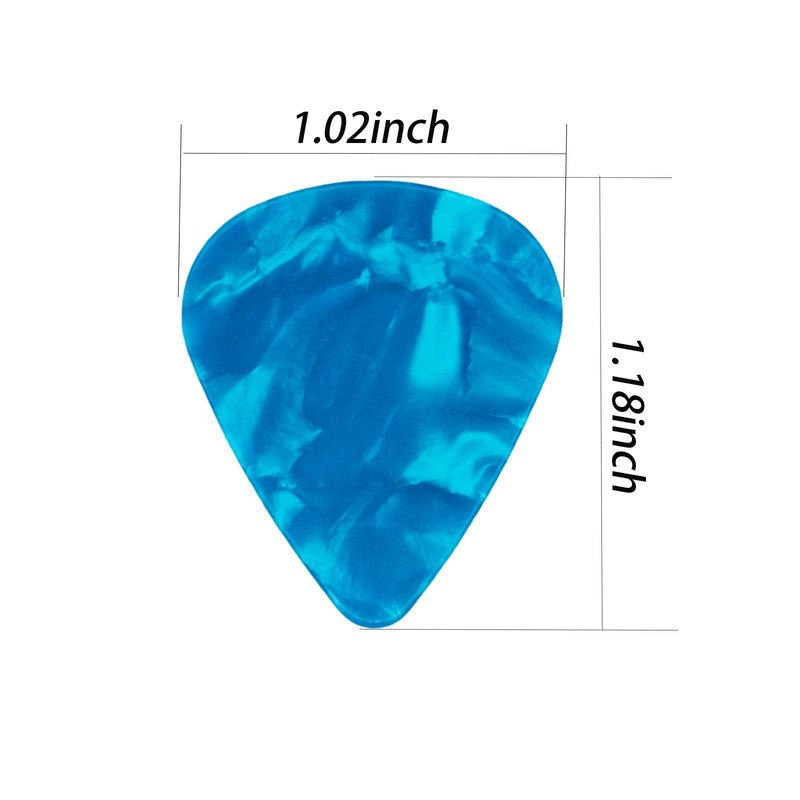 harpfeas 30 PCS Guitar Picks, 3 Different Thickness Abstract Art Colorful Celluloid Guitar Pick Plectrums For Bass, Electric, Acoustic Guitars Includes 0.46mm, 0.71mm, 0.96mm(Color Random)