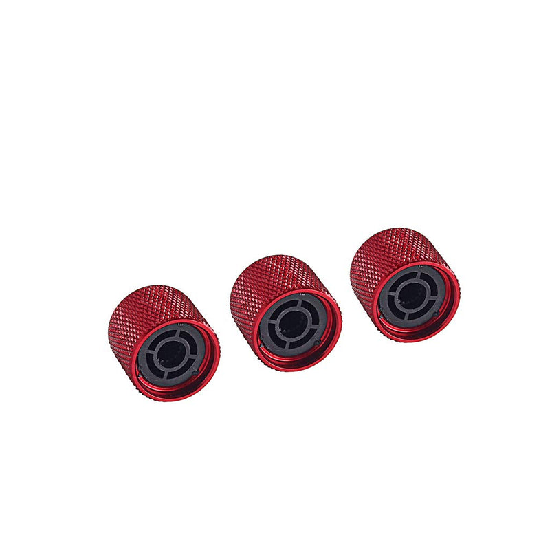 Alnicov Guitar Control Knobs Tone Volume Metal Dome Knobs for Electric Guitar Bass Replacement Parts 3Pcs Red