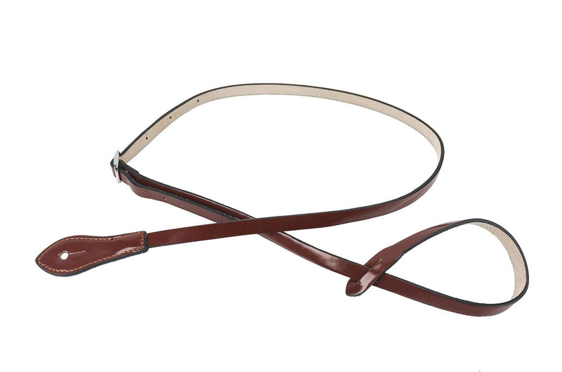 Walker & Williams M-41 Chestnut Brown Leather Mandolin Strap For A or F Types