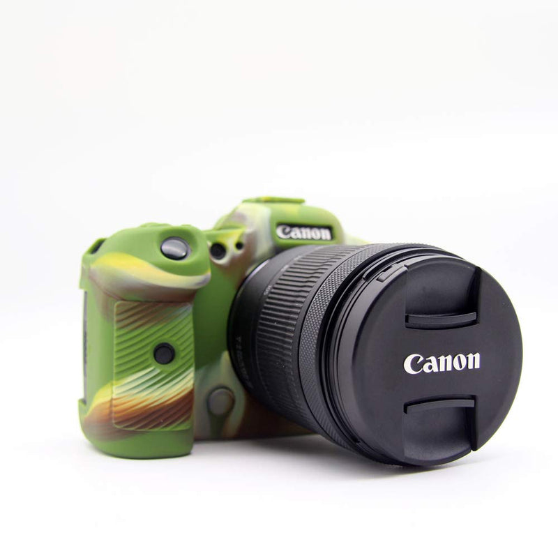 [AUSTRALIA] - R5 Case, BolinUS Fullbody Ultra-Thin Lightweight Rubber Soft Silicone Housing Case Bag Cover for Canon EOS R5 (Green) Green 