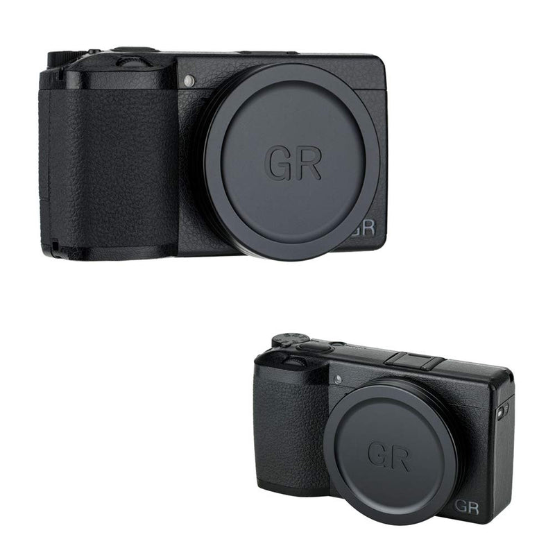 JJC Lens Cap Cover Protector for Ricoh GR III GRIII & GR II GRII Made of Aluminum Alloy & Soft EVA Interior -Black