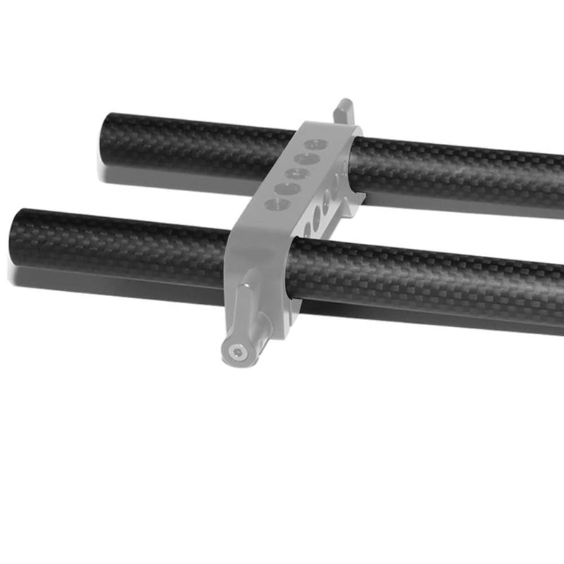 NICEYRIG 15mm Carbon Fiber Rod 8 Inch Applicable for Follow Focus, Shoulder Rig, Matte Box, Lens Support, Pack of 2-065 8'' 15mm carbon fiber rod