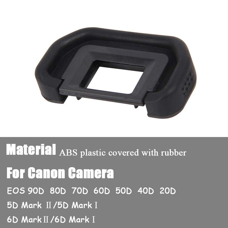 90D EB Viewfinder Eyepiece Eyecup Eye Cup for Canon EOS 90D/80D/70D/60D/50D/40D/20D/5D Mark ⅡⅠ/6D MarkⅡⅠDigital Camera [2 Packs], Replace Eyepiece EB, Fire Rock Camera Eyecup Accessories EB