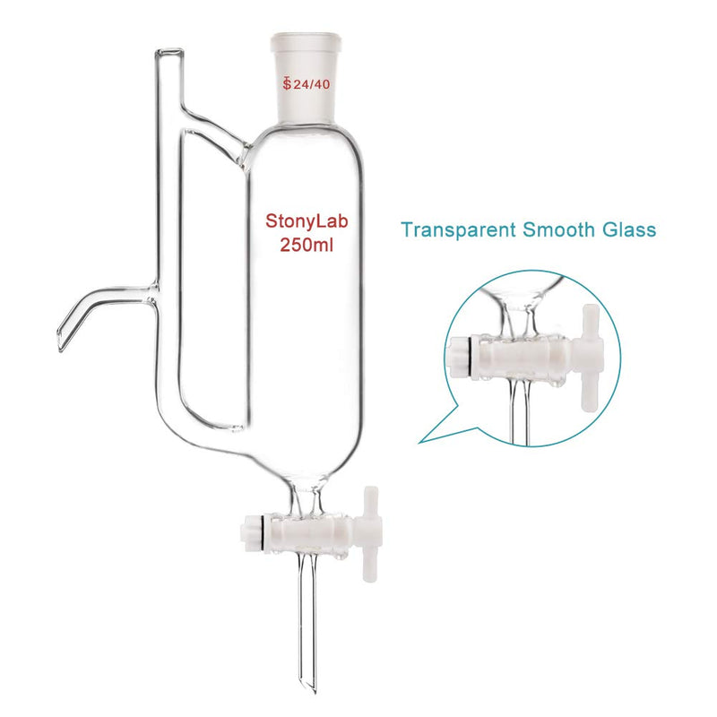 stonylab Water Oil Receiver Separator with 24/40 Lab Supply, 250 ml