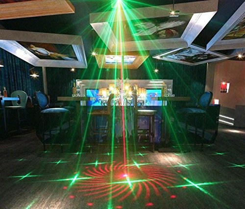 [AUSTRALIA] - SUNY 24 RG Patterns Sound Activated Party Laser Lights with Remote Control 