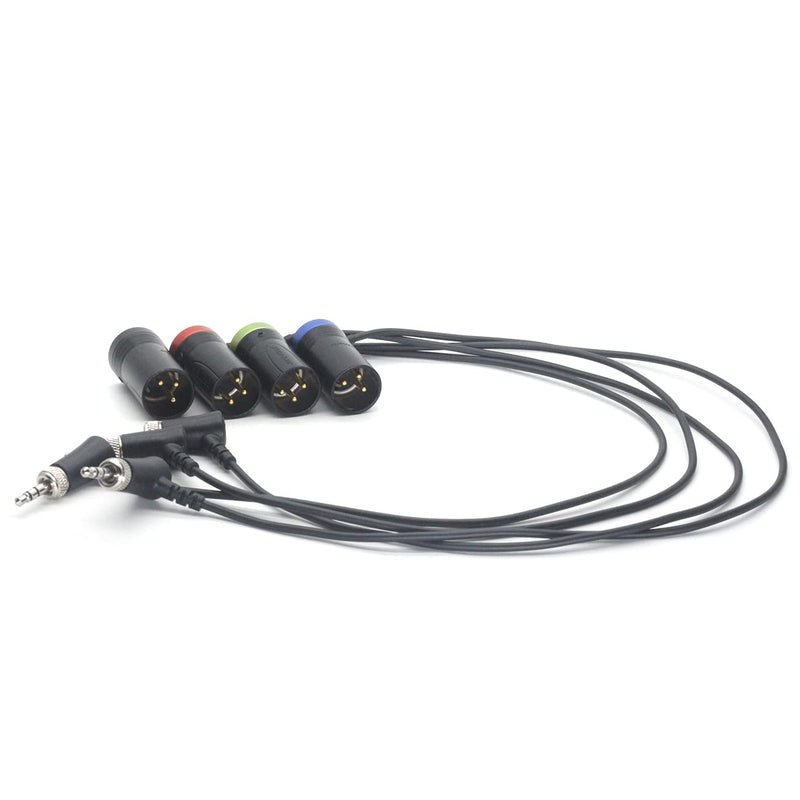 SZJELEN NEUTRIK 3pin XLR Male to 3.5 Audio with Lock for Sony D11 Headphone Return Audio Aable (Red) Red