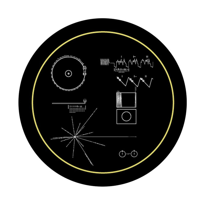 1977 Voyager Space Probe Golden Record Black