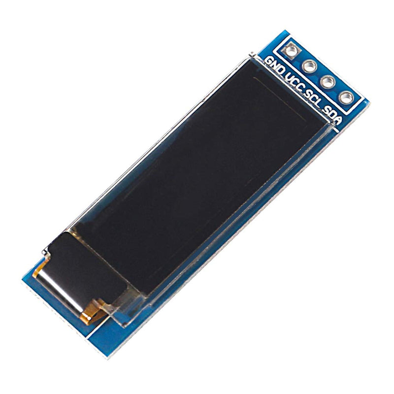 ALMOCN 2PCS 0.91 Inch IIC OLED Display Module I2C SSD 1306 LED 128X32 Screen Driver DC 3.3V~5V (White)