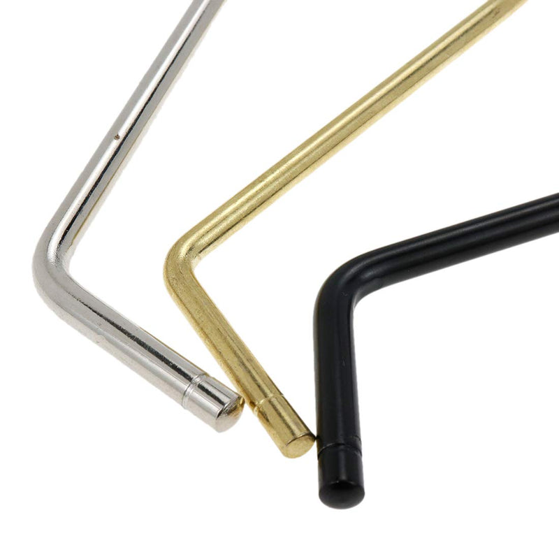 FarBoat 3Pcs 5mm/6mm Tremolo Arm Whammy Bar Vibrato Arm Crank Handle for Electric Guitars(Gold, Silver, Black)