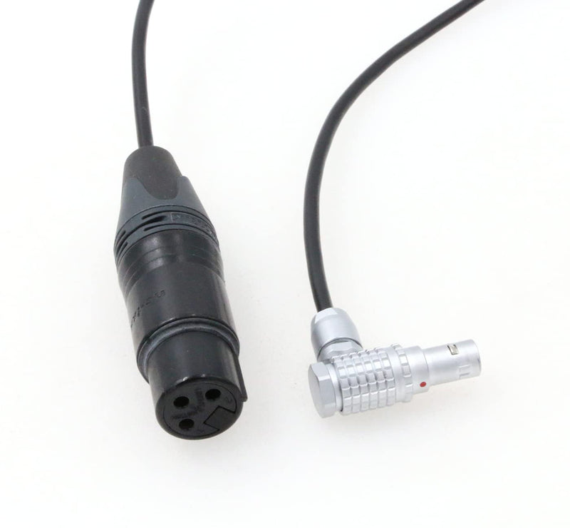ZBLZGP 3 Pin XLR Female to Right Angle 0B 6 Pin Male Audio Cable for ARRI Alexa Mini LF Camera