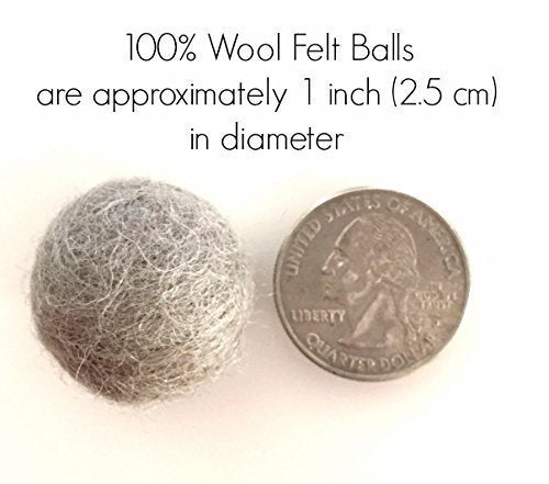 "Arizona" Handmade Wool Felt Ball Garland by Sheep Farm Felt- Coral, Mint, Navy, Mustard, Peach & Cream Felt Ball Garland, Pom Pom Garland. 1 inch balls. 7 Feet Long. 28 Felt Balls