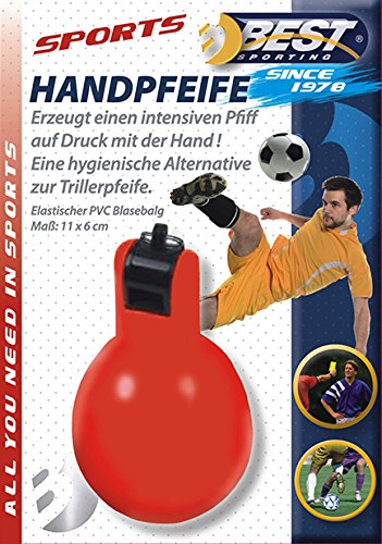 Best Sporting Unisex – Adult's Handpfeife Hand Whistle, red/Black, Rot-Schwarz