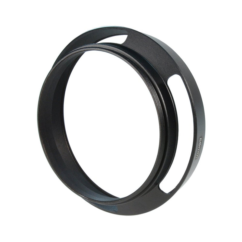 CamDesign 55mm Pro Angle Vented Metal Lens Hood Sun Shade Compatible with Leica/Contax Zeiss/Voigtlander/Panasonic Lumix/Fujifilm/Olympus/Nikon/Canon/Sony/Pentax/Samsung/Sigma Cameras w/ 62mm lens cap