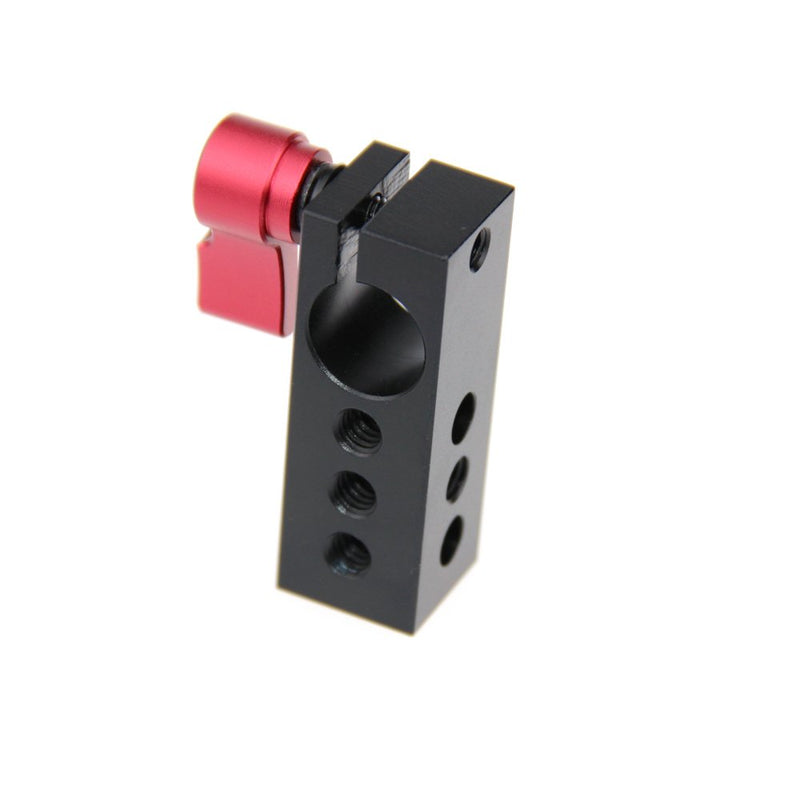 CAMVATE 15mm Rod Clamp Holder with 1/4" Thread for DSLR Rig Rail Support Magic Arm Monitor