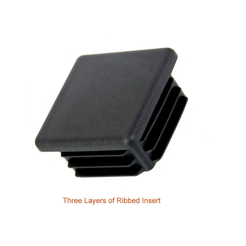 [AUSTRALIA] - Hydanle 16 Pack 2 Inch Square Plastic Plugs, Insert End Caps for Square Tubing Post 2inch 