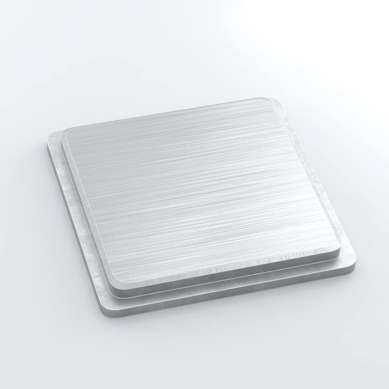 Nelsons CNC 10 Pack 1.25x1.25 Inch Aluminum Square End Caps for Square Tubing - Premium Quality Easy Install Plug Metal Fence Posts, Metal Pipe, Aluminum Tubes, Hand Rail Ends, Metal Railing 1.25 x 1.25 x 0.125"