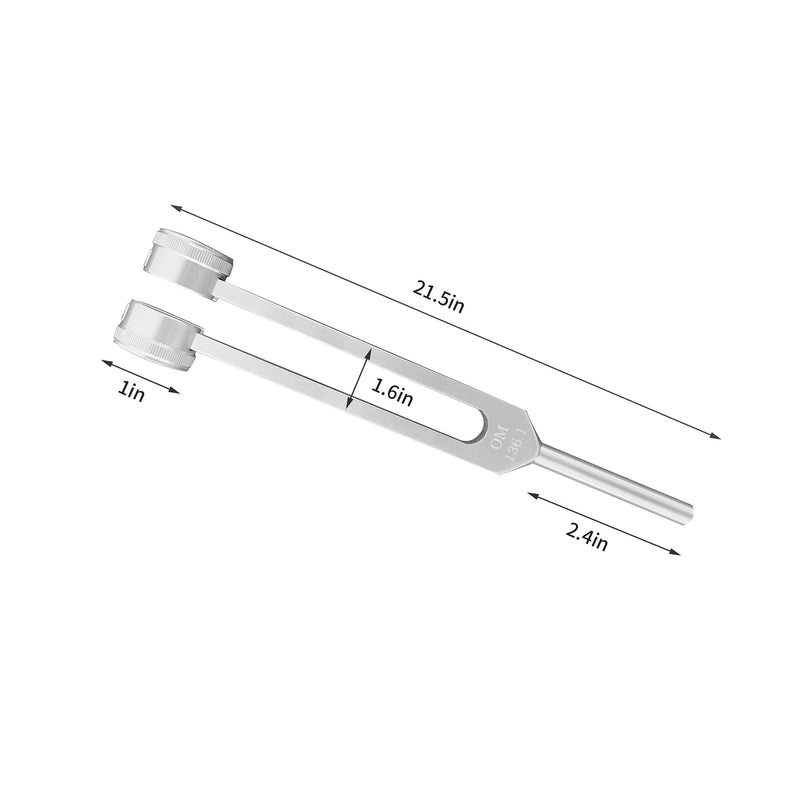 [AUSTRALIA] - OM 136.1 Hz Tuning Forks for Healing Chakra Tuning Forks Weighted Angel Tuning Forks Medical Sonic Slider Tuning Fork 136.1hz Frequency Generator for Healing Yoga 