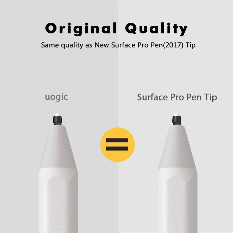 Uogic Pen Tips Replacement Kit (3 Packs, Original HB Type) for Microsoft Surface Pro 2017 Pen(Surface Pro 5), Surface Pro 4 Pen (Tips)