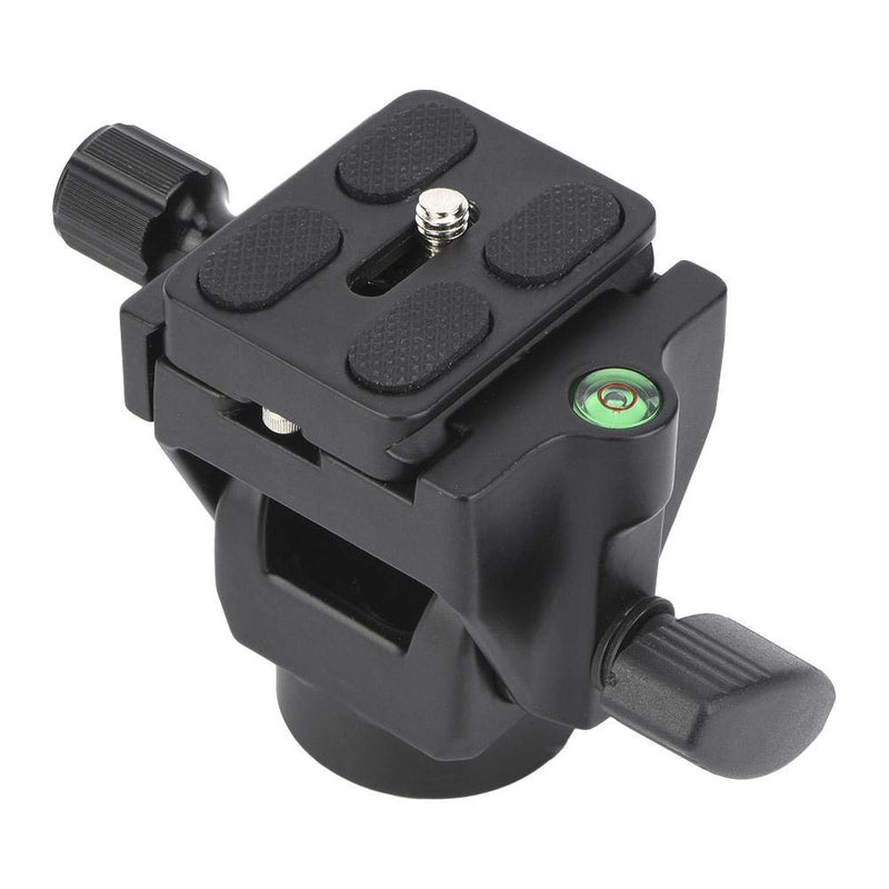 Professional Metal Tilt Ball Head, VD-12 Bird Watching Tilt Head with 1/4 inch Screw Quick Release Plate and Bubble Level, for Tripod, Monopod, Slider, DSLR Camera, Camcorder